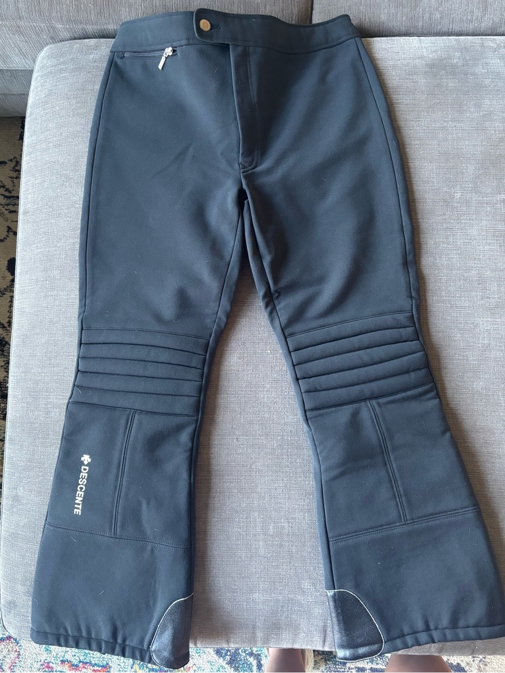 Vintage Descente Padded Moto Knee Ski Pants - Made in Japan (Size 36R)